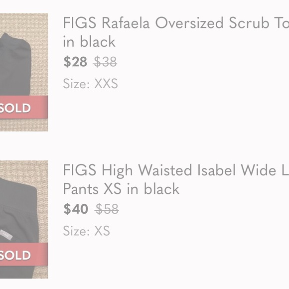 FIGS bundle — XXS Rafaela top and XS Isabel high waisted pant RESERVED - Picture 10 of 10